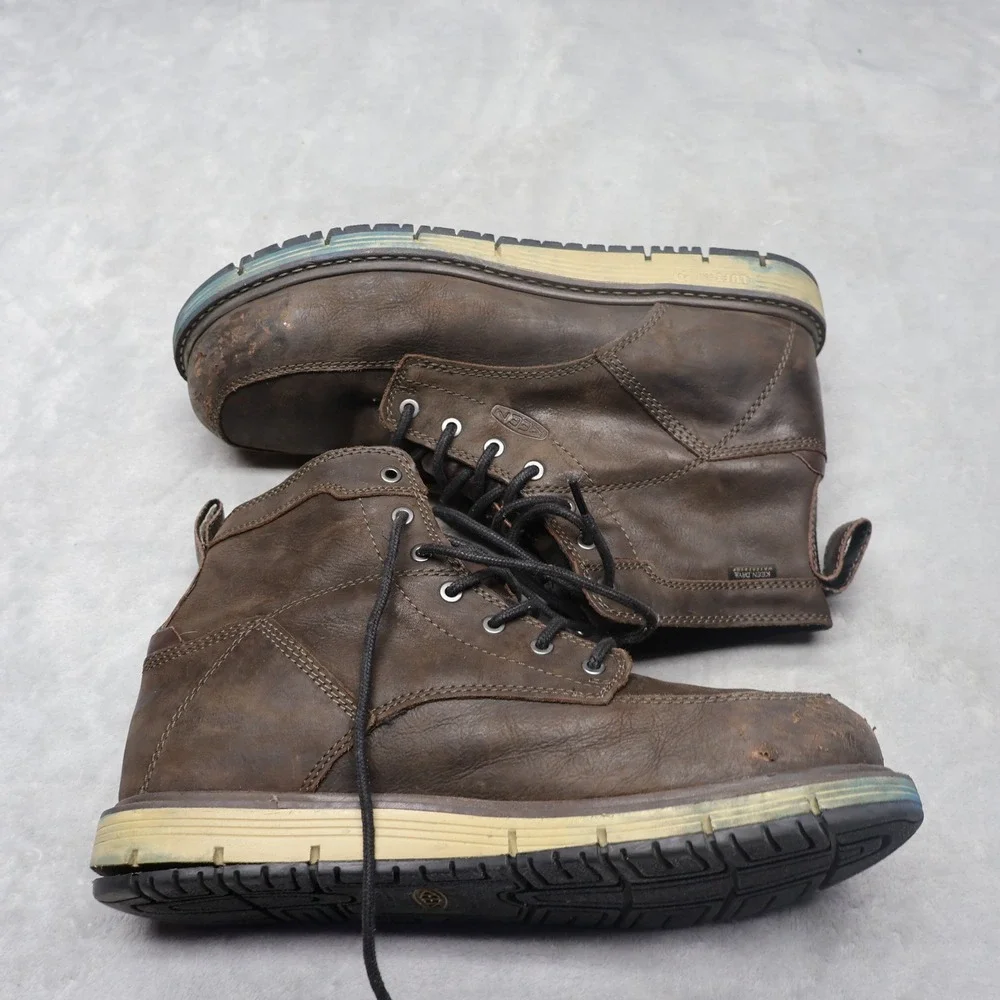 KEEN Mens 12D Work Boots Brown‎ San Jose 6